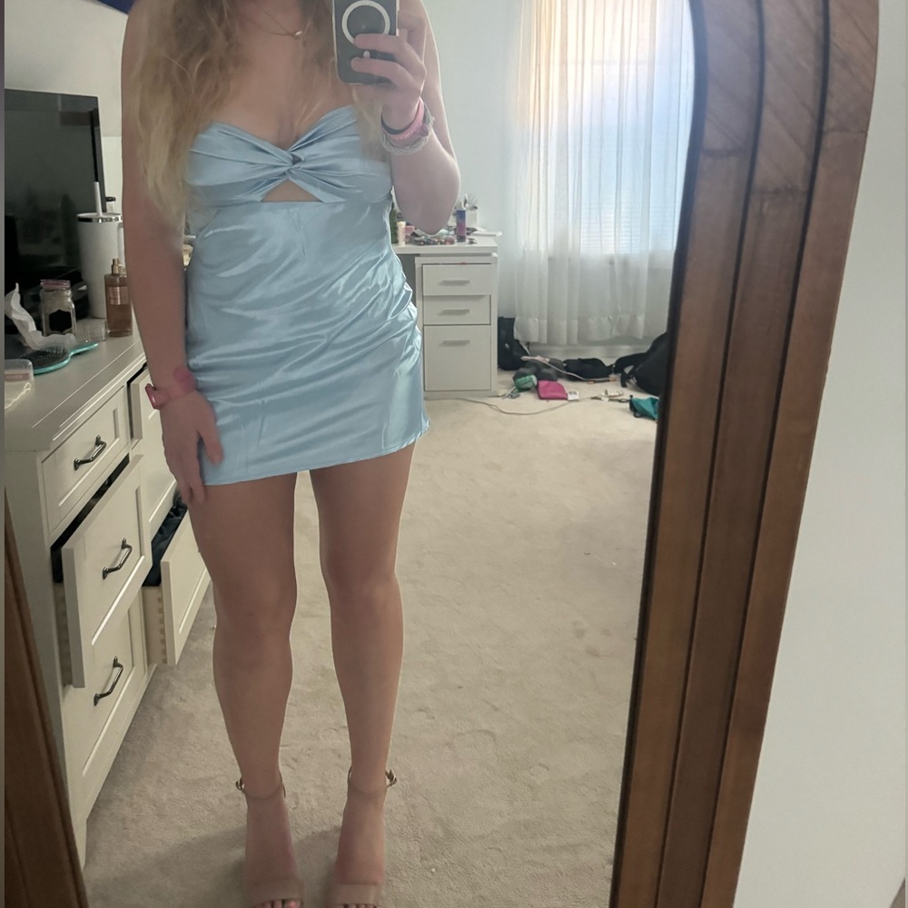 Lucy in the Sky Light Blue Mini Dress
